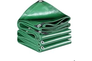 JIANYANA Telone in PVC 440 g/m², extra impermeabile, con occhielli rinforzati per mobili, multiuso, colore: verde (4 x 6 m)