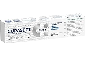 Curasept Biosmalto - Carie Abrasione Erosione Mousse Azione D’Urto Menta, 50ml