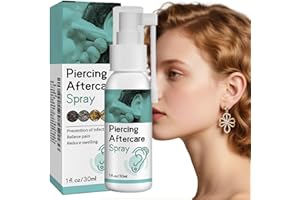 EVEBEATY Piercing Cleaning Solution - Cleaning Aftercare Fluid For Ear, Sterile Saline, Saline Solution