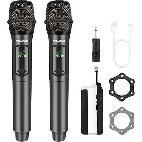 ECHOMUSSY Wireless Microphones (Metallic) - View 6