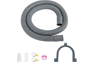 LOVEHAI 1M Universal-Ersatz-Ablaufschlauch-Verlängerungsset für Waschmaschine, Geschirrspüler und andere Anwendungen (1M)