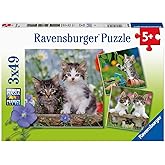 Ravensburger 3 X 49 Par&ccedil;a Puzzle Tiger Babies (80465)