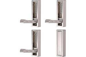 SYZOW Wieszak na ubrania, 4 sztuki wieszaków ściennych, składane haczyki na ubrania, uchwyt na zestaw słuchawkowy, hak ścienny ze śrubami, do łazienki, kuchni, sypialni, biura (satynowy nikiel)