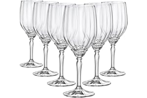 Rocco Bormioli Bormioli Rocco Florian Lot de 6 Verres à vin en Verre Transparent 38 cl