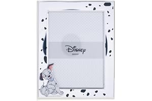 VALENTI & CO. – Disney Baby – Carga de los 101 – Marco de fotos de plata para niños, regalo bautizo, nacimiento o cumpleaños (13 x 18 cm)