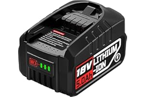18V Akku 5.0Ah,Professional Akku für Bosch akku 18v PBA PSB PSR, kompatibel mit Green Home and Garden Bosch Akku 18v, für Gloria 18V, für Gardena 18V 5.0Ah