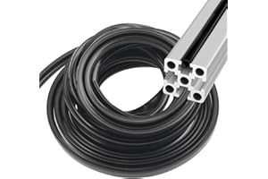 alwaiiz Aluminiumprofil-Schlitzabdeckung Flachdichtleiste, 6mm Serie Slot Staubschutz Weiche Abdeckungs Dichtungsstreifen, Groove 6 Weich-PVC-Schutzdichtstreifen für Aluminiumprofil und 3D-Drucker