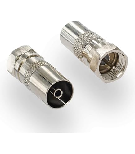 IEC PAL DVB T TV Male To IEC Female Jack In Series RF Adapter Connector|tv Rf Connector|tv