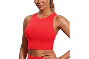 CRZ YOGA Butterluxe Femmes Dos en Y Col Haut Palangre Brassière de Sport - Rembourré Yoga Débardeurs Courts