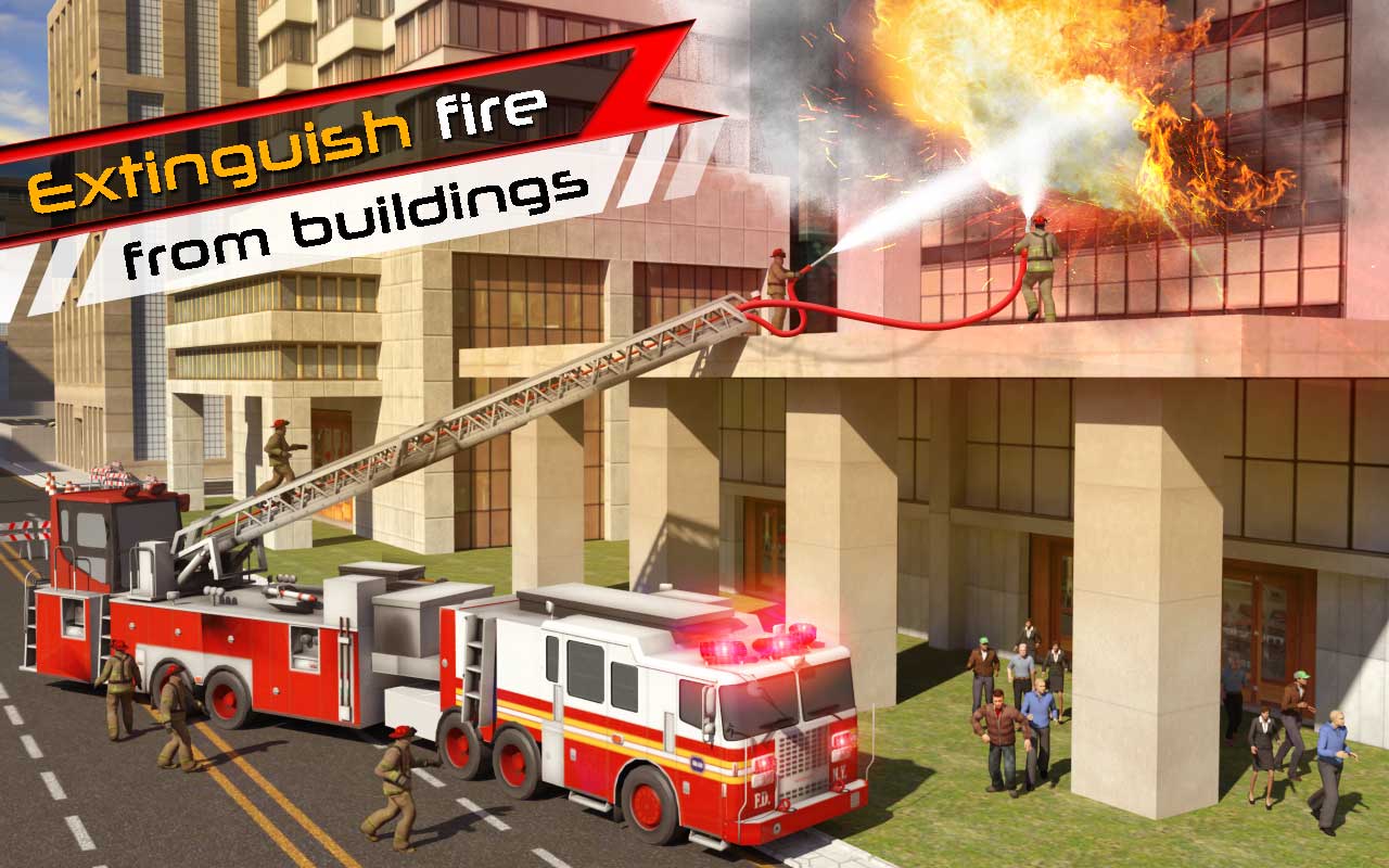 American Firefighter Rescue Truck Simulator Fire Fighter Games
