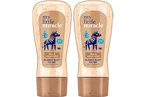 My Little Miracle Bubbly Baby Oil Gel Shea & Cocoa Butter Ideal For Baby Massage, Moisturises & Protects From Dryness 200ml 2-Pack