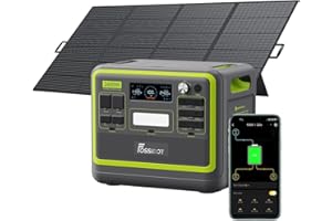 FOSSIBOT F2400 VAT 23% Elektrownia stacja zasilania F2400 paneli słonecznych 420 W, 2048Wh 2400W APP XT90, stacja kempingowa, podróż, szybkie płukanie 1,5 godziny, 5 letnia gwarancja producenta