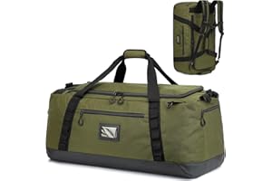 TUGUAN Reisetasche Groß XL Weekender Reise-Rucksack für Herren Damen Wasserdicht Extra großes Gepäck Handgepäck Tasche für Urlaub Camping Sport Duffel Bag 120 Liter, Grün