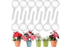 JAADU 12 Pièces Boules D'Irrigation Automatique pour Plantes, Plante Arrosage Goutte à Goutte Automatique,Transparent Distributeur Eau Plante, pour Plantes D'Intérieur et D'Extérieur