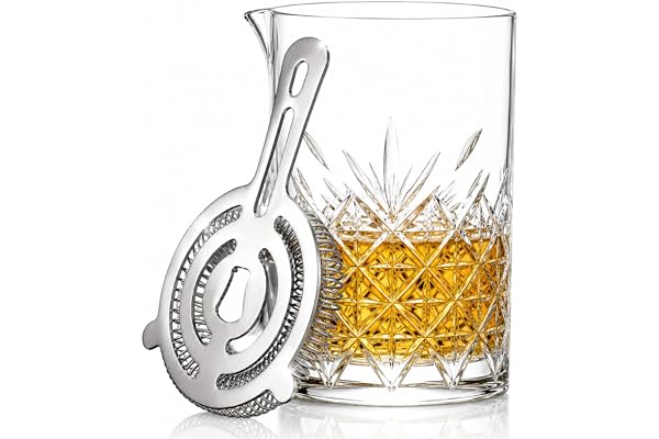 Cocktailblandande glaskanna med hagtornsil