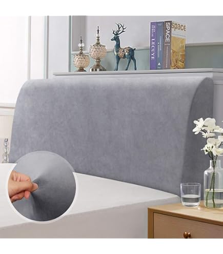 Copritestata Letto Imbottito - Universale Per Matrimoniale, Singolo O Piazza E Mezza, In Velluto Elasticizzato