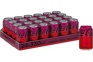 COCA-COLA Coca Cola Zero Sugar Can Cherry 330 ml (Pack of 24)