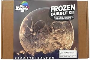 Dr Zigs │ Eco Giant Bubble Kit │ Frozen Set │ Eisblasen herstellen, Aktivitäten im Freien oder im Garten für kalte Tage oder drinnen im Gefrierschrank