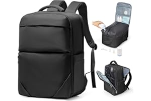 bergsalz Zaino Sottovuoto Ryanair 40x20x25 Viaggio Con Pompa Zaino Da Viaggio 40x20x25 Da Donna Uomo Aereo 40x30x20 Bagaglio a Mano Con Sottovuoto Incorporato Nero