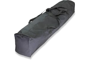 ‎SPORTIKEL24 Sportikel24 Tragetasche für Stangen & Pylonen – max. Länge 120 cm – für 5 Kegelhürden 50, schwarz (Leere Tasche ohne Inhalt)