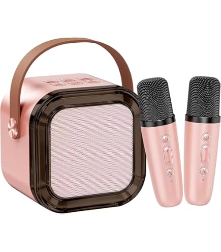 Cassa Con Luci Led Karaoke Per Bambini Più Belli Macchina Karaoke Per Bambini Con 2 Microfoni - Bluetooth, Luci LED, Effetti Voce, Portatile Per Feste E Compleanni Bluetooth Karaoke Karaoke Con Microfoni