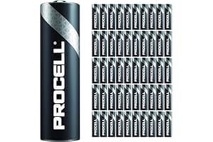 50 Pack - Duracell Procell AA Batteries | 1.5V Industrial Power Alkaline Battery | Home or Office Use | Car Air Freshener Promo Pack | Reliable Long Lasting Power