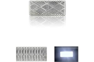 MGMSINYO Reflector 70X30mm Self Adhesive rectangle Safety Waterproof Stick on for driveway mailbox trailer