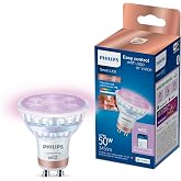 Philips Smart Lighting LED Spot Ampul GU10 Cam 50W Eşdeğer RGB - Google Home, Alexa, HomeKit ve Matter uyumlu