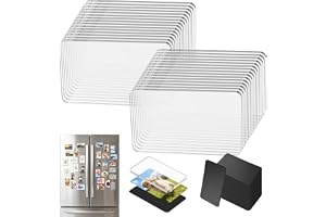 Gör-det-själv kylskåpsmagneter, set, 30 stycken 5 mm akryl (5 x 3 cm, 30 st | Stark mjuk magnet, magnetisk bildram för gör-det-själv fotomagnet, kylskåp, whiteboard, kontor och skoldekoration