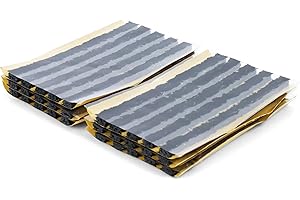 ZERINT TS-160D30 Tyre Repair Strings Rubber Strips Plug Compatible with All Tubeless Car Motorbike Truck Tractor Trailer RV ATV (6 x 100 mm Black 30pcs)