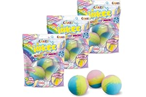 CRAZE INKEE 3 Set Bombe da Bagno Bambini Arcobaleno profumata Effetto effervescente 9 Bolle di Sapone Bambini Multicolore Giochi da Bagno, 30448
