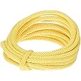Rayher I-Cord with Wire Core, Craft Wire with Knitted Fabric Cover for Crafting, Iron Wire, yellow, length 3m, diameter 5mm, 55937164