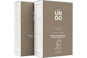 Capsule autoabbronzanti - Beta carotene, Acido Ialuronico, Licopene, Astaxantina, Rame, Selenio per una Pelle Luminosa e Idratata - Undo Bronzan, confezione da 60 giorni da Sensilab