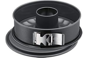 ORIGINAL KAISER Kaiser Springform La Forme Plus mit Rohrboden Ø 26 cm Made in Germany antihaftbeschichtet KAIRAMIC schnittfest auslaufsicher, Stahl, Transparent