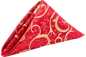 Zolunu Stoffservietten 4er-Set, 48,8 x 48,8 cm, waschbare Servietten aus Polyester für Restaurant, Bistro, Hochzeiten, Partys, Urlaubsessen, Thanksgiving und Weihnachten