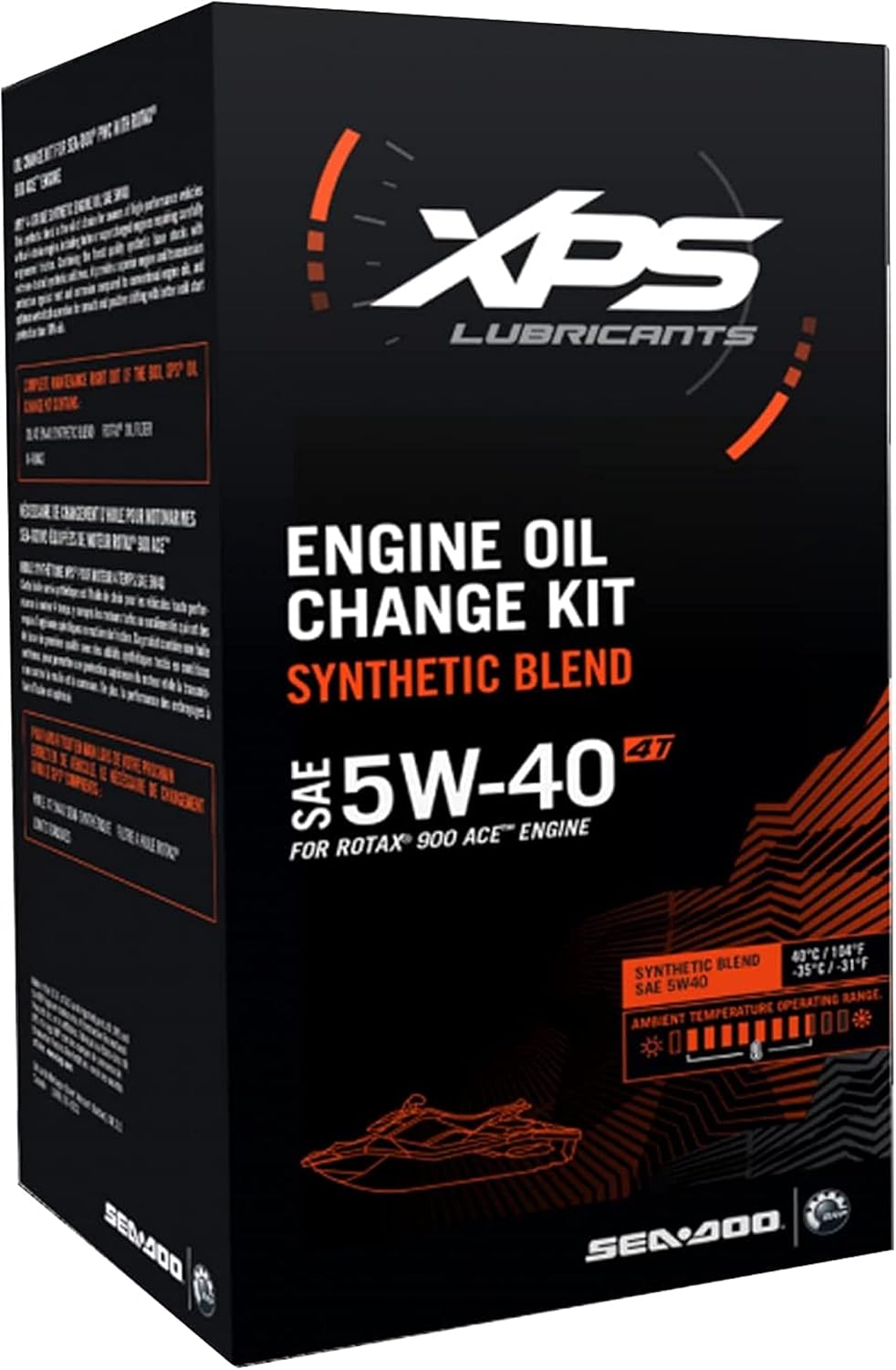 Kit de cambio de aceite sintético 4T 5W-40 OEM nuevo de Sea-Doo, Rotax 900 ACE, 9779250