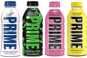 BLISSIFY PRIME Hydration Sports Drink by Logan Paul & KSI - Los Angeles (LA) Dodgers + Glowberry + Strawberry Watermelon + Lemonade - 500ml Bottle