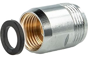 tecuro Uchwyt adaptera do armatury 1/2 cala AG x 3/4 IG do armatury prysznicowej i prysznicowej chromowana na wysoki połysk, z gumową uszczelką, łatwy montaż