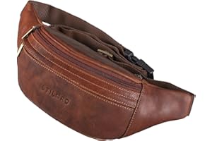 STILORD 'Marquez' Sac Banane Cuir Véritable - comme Sacs à bandoulière Croisé Sacoche Pack Hip Bag Ceinture