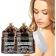 Morocco Black Soap with Argan and Rose - 100% Organic Body Exfoliating Scrub, Shower Gel for Soft Skin - 200g (2 Pieces)