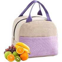 Bolso Térmico Para Comida De Trabajo - 23x20x14 Cm, Aislante, Impermeable Y Con Bolsillo Frontal, Ideal Para Llevar El Almuerzo