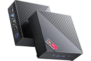 ACEMAGICIAN AM06 Pro Mini PC, AMD Ryzen 7 5825U Mini Desktop Computer (8C/16T, up to 4.5GHz), 32GB DDR4 512GB NVMe SSD, Dual Ethernet/WiFi 6/Type-C Small Computer