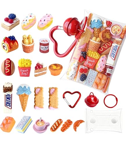 IKOPFLN – Set De 12 Mini Accessoires Cuisine Pour Poupée – Kit Petit-déjeuner 1:12 – Résine Réaliste – Idéal Pour Jeux De Rôle Et Collection