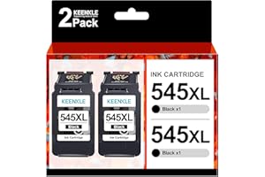 KEENKLE PG-545XL Nero Compatibili per Canon 545 XL PG-545XL Cartucce d'inchiostro Sostituzione per Pixma MX495 MG2550 MG2550S TS3150 TR4550 MG3050 MG2950 MG2450 MG3053 MG3051 iP2850 (2-Pack)