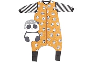 Schlummersack Baby Sleeping Bag with Feet, Year-Round, 2.5 tog, Oeko-Tex, Sleeping Bag with Legs and Extended Cuffs, All-Year Sleeping Bag for Baby, with Sleeves
