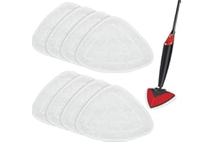DLAIMI 8PCS Steam Mop Pads Replacement compatible with Vileda 100 Hot Spray Mop,Microfibre Washable Mop Cleaning Pads Replacement Mop Pad Spray Mop Refills