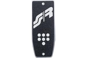 Simoni Racing 820AS Pedana Poggiapiede Universale, pedana antiscivolo per Auto, in Alluminio con Grip Antiscivolo