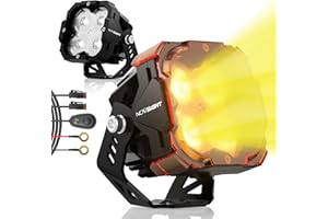 NOVSIGHT 3 Inch LED Pod Light, Off Road Driving Spot Light LED Cube Combo, 300% Bright Waterproof Ditch Light Pods LED Work Light with 2 Covers for Off Road Truck Jeep SUV Boat Light, Pack of 2