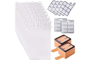 Tomkity 30 Pezzi Kit di Ricambi Sostituzione per Vorwerk Folletto VK135 VK136 Compreso 12 Sacchetti + 12 Profumini + 2 Filtri Griglia Motore + 4 Filtri HEPA (VK135/136)
