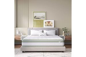 Novilla Materasso 180x200, Materasso Matrimoniale Molle Insacchettate e Memory Foam in Gel Fresco Altezza 27cm, Materasso Ibrido Tessuto in di Bambù, Supporto del Bordo Tecnologia Alta Resilienza